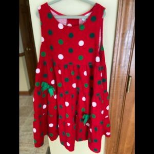 Rare Editions Girl’s Red Cord w/Dots Jumper/Sz 6X